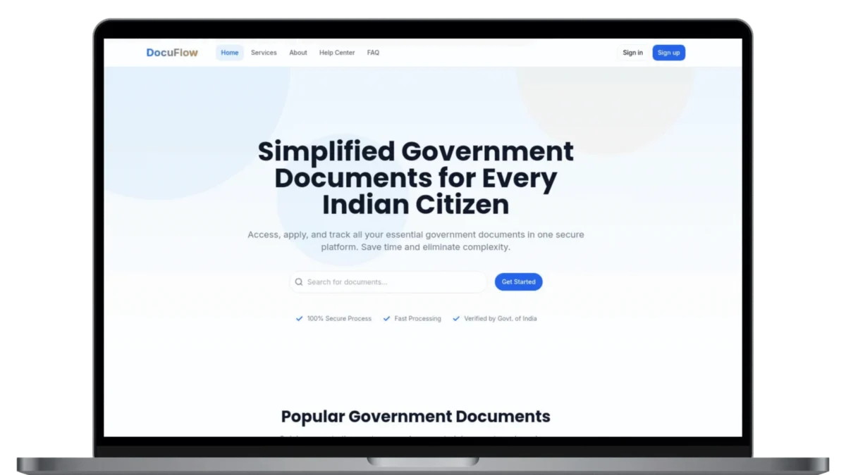 DocuFlow – Government Document Marketplace