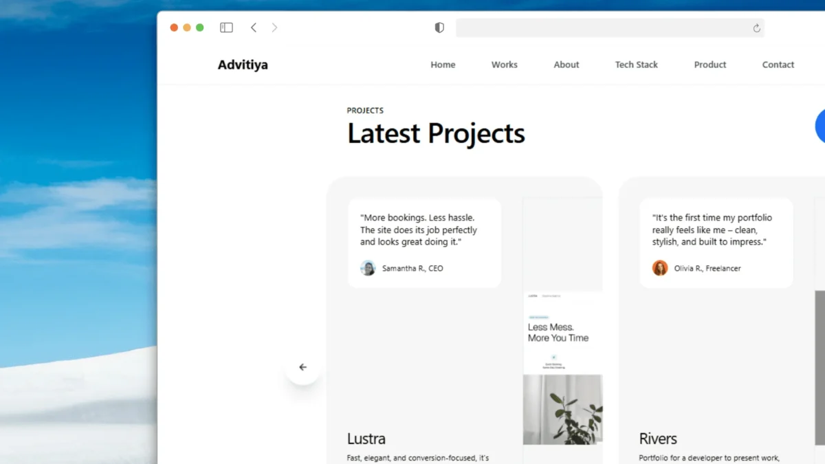 Lovable Template for Portfolio