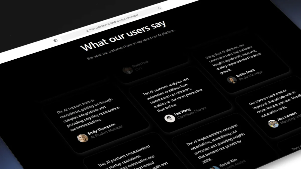 Free Lovable Template – Startup Landing Page Remix Project