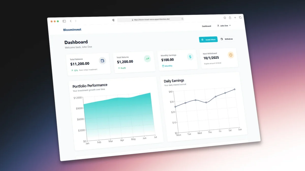 Lovable Template for Investment Platform – Remix Project