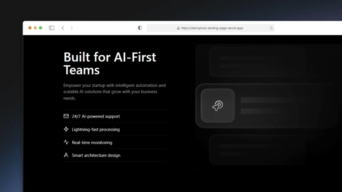 Free Lovable Template – Startup Landing Page Remix Project