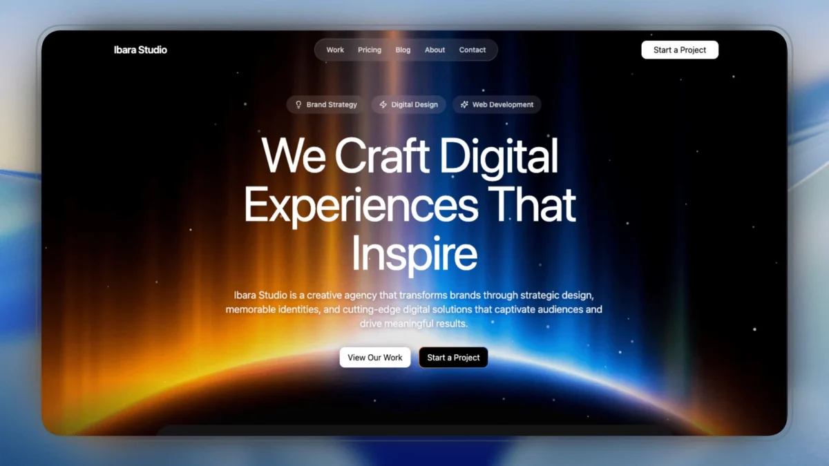 Lovable Template for Agency Landing Page - Hero Section