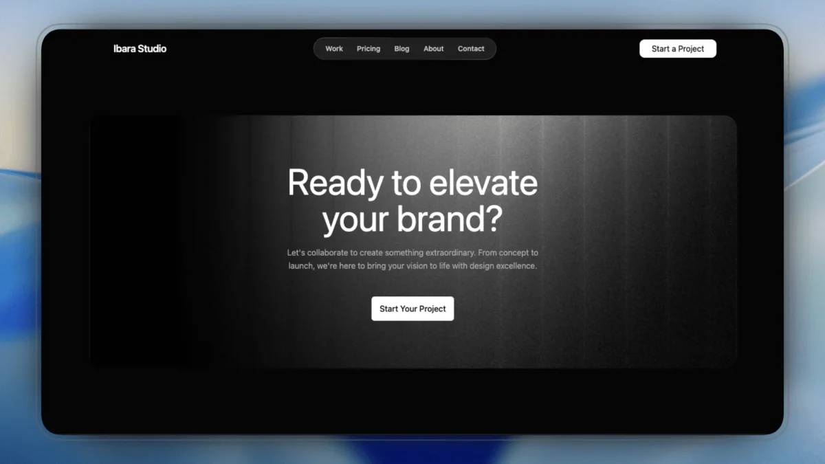 Lovable Template for Agency Landing Page