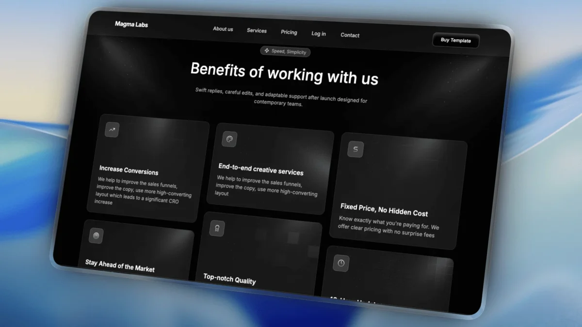 Lovable Template for AI Agency Landing Page