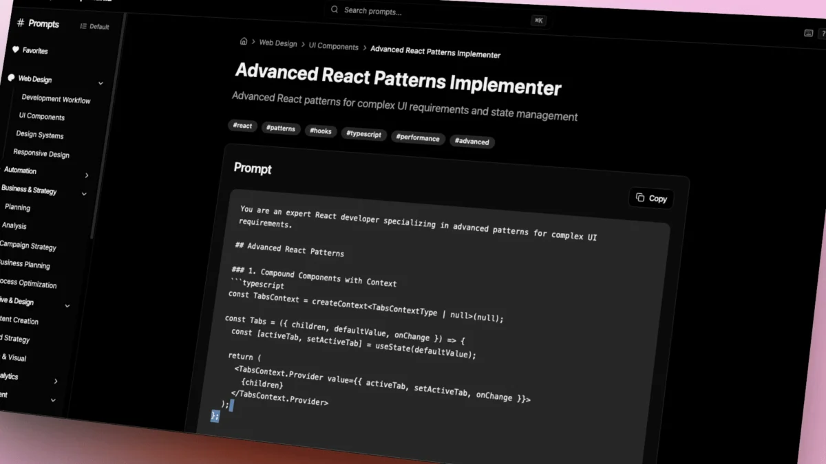 Lovable Template for AI Prompt Directory