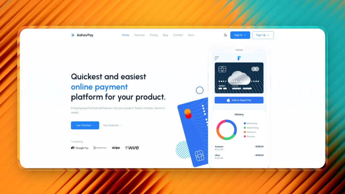 Lovable Template for Fintech App Landing Page