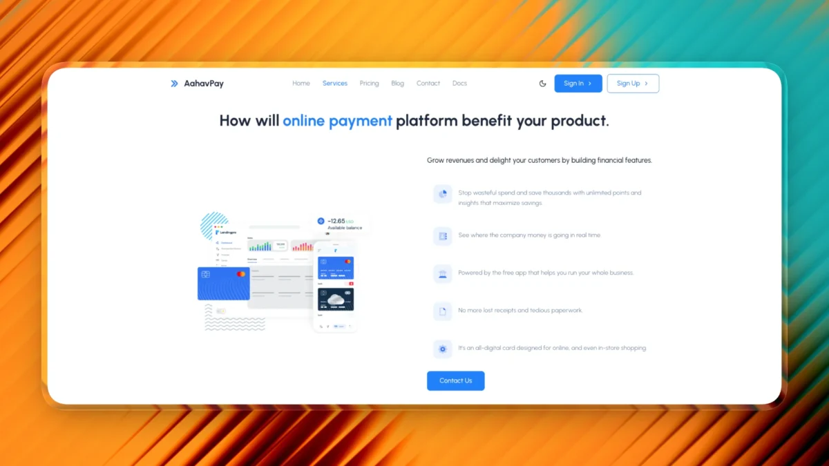 Lovable Template for Fintech App Landing Page