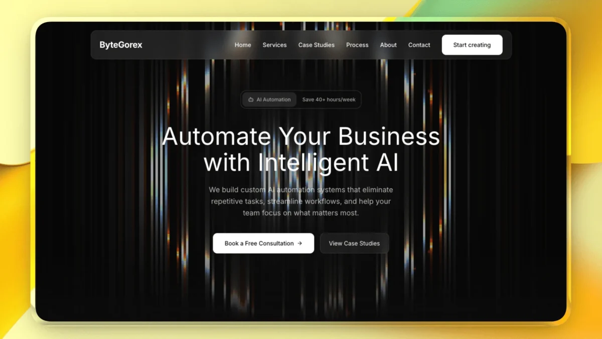 Lovable Template for AI Automation Agency Landing Page