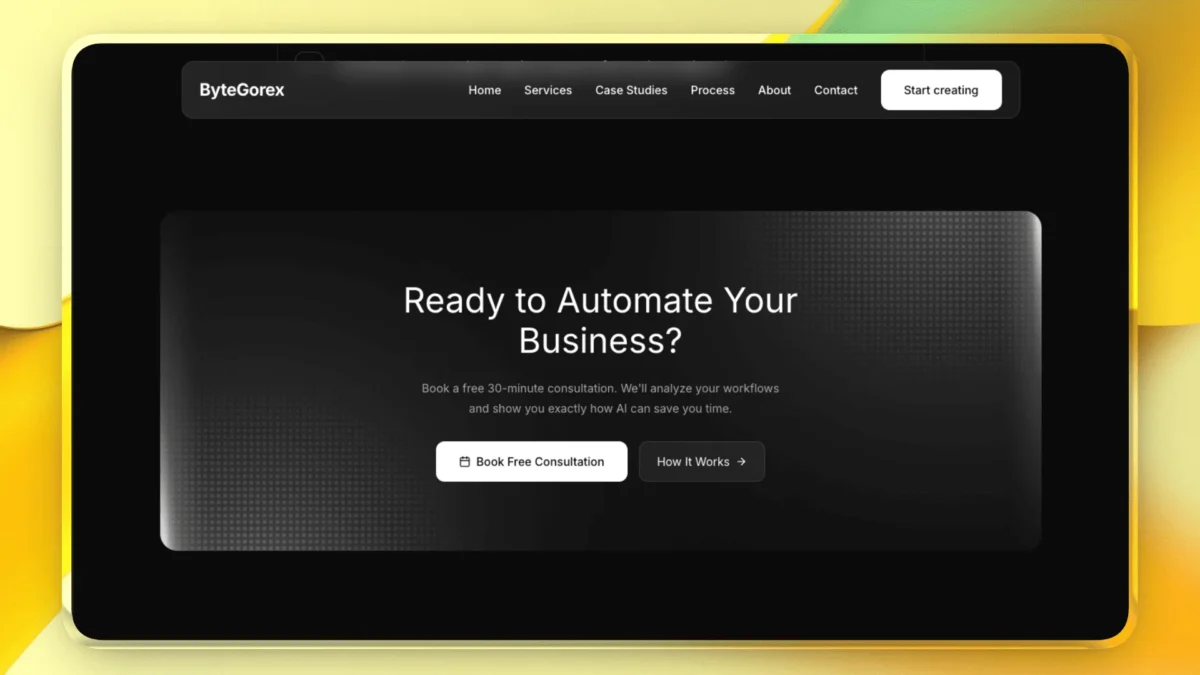 Lovable Template for AI Automation Agency Landing Page