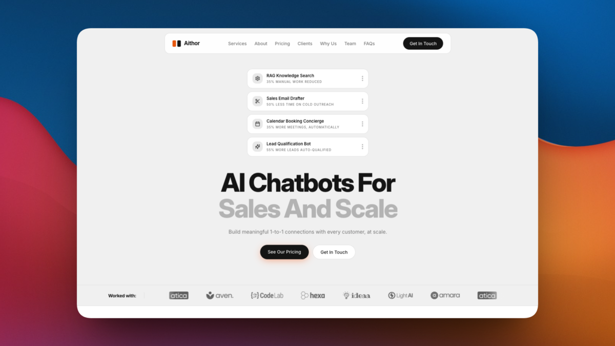 Lovable Template for AI SaaS Website - Features Section