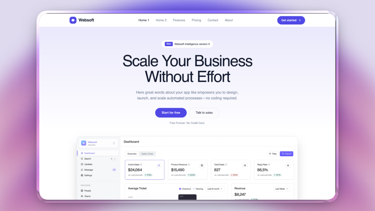 Lovable Template for Business SaaS Landing Page