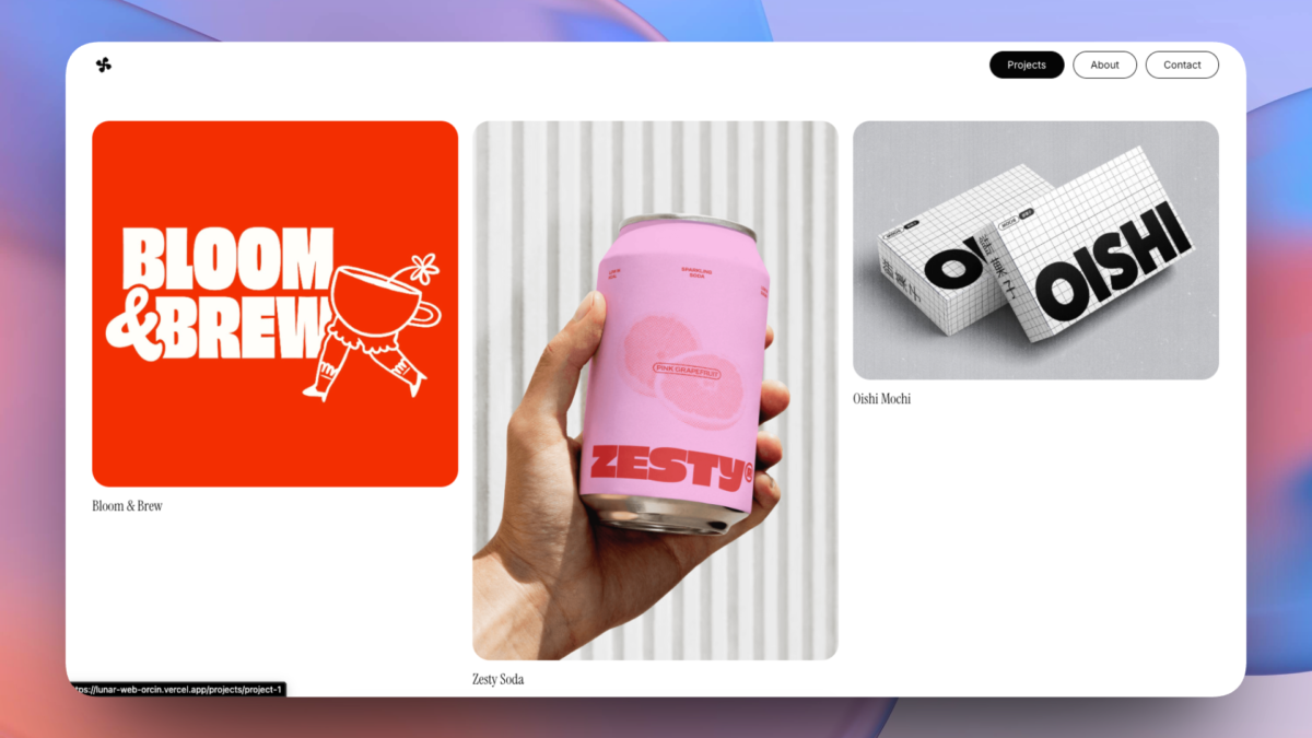 Lovable Template for Designer Portfolio Website